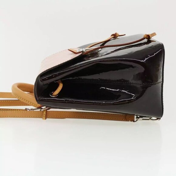 LOUIS VUITTON Monogram Vernis Hot spring Hand Bag Amarante - Picture 12 of 15